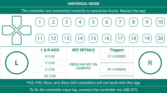 GamePad Tester