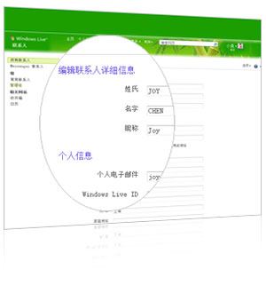 windows live 联系人功能简介 一站式管理 如何为联系人分组