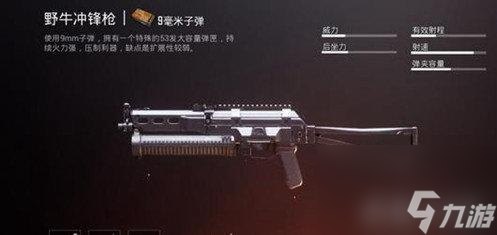 绝地求生刺激战场野牛冲锋枪怎么样 性能火力配件武器测评