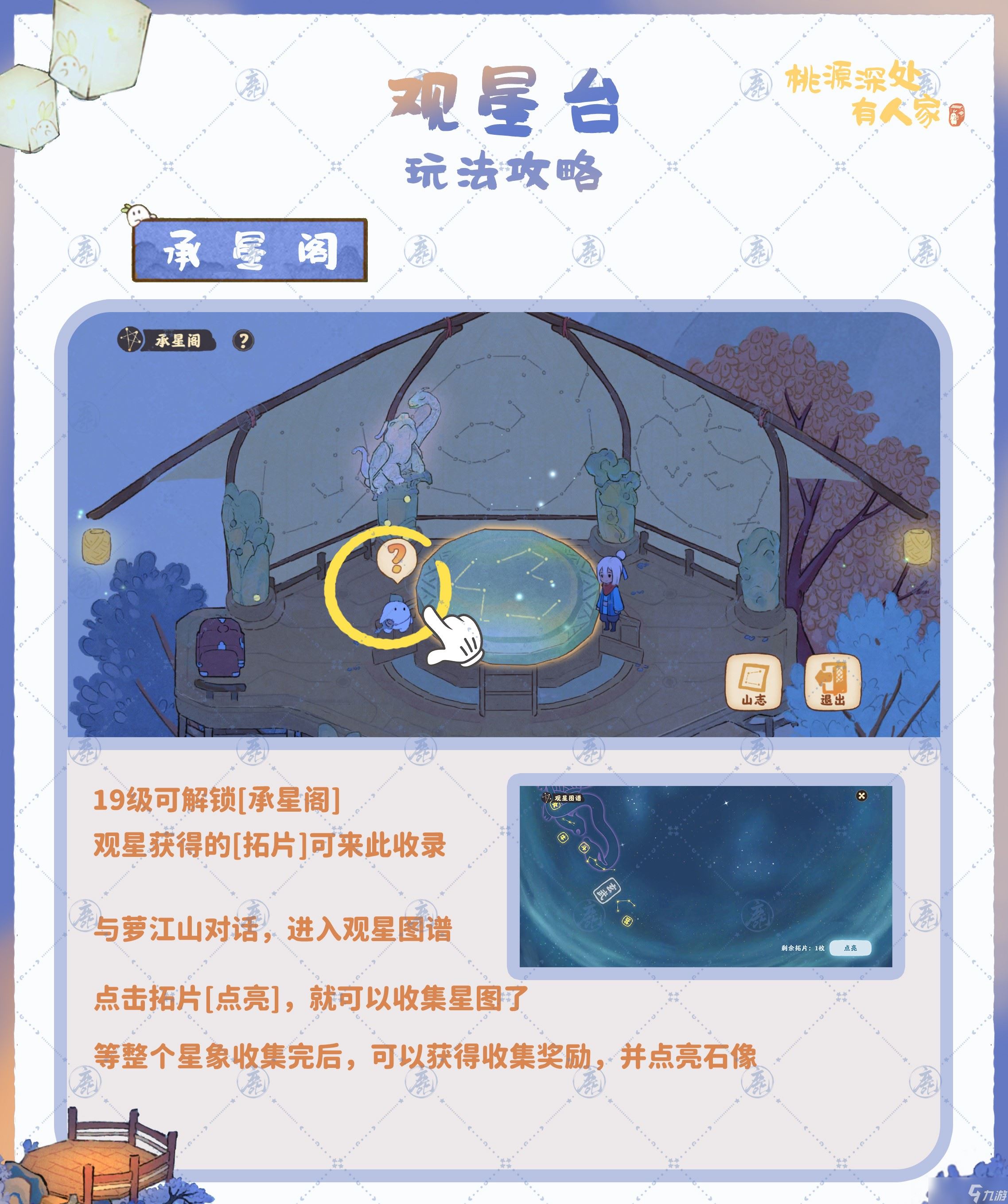 桃源深处有人家观星台怎么玩 桃源深处有人家观星台玩法攻略