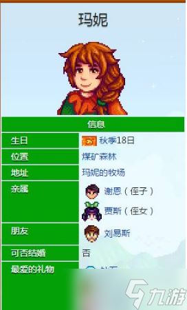 星露谷物语玛尼住在哪
