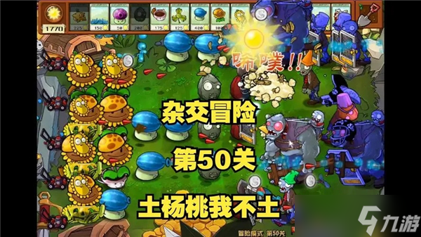 植物大战僵尸杂交版冒险模式第50关怎么过