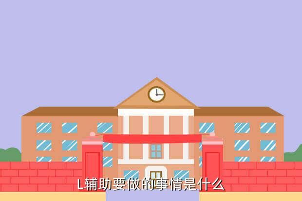 L辅助要做的事情是什么