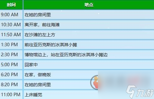 星露谷物语海莉行程图 星露谷物语海莉行程表一览