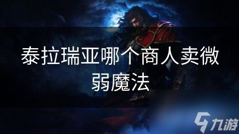 泰拉瑞亚哪个商人卖微弱魔法