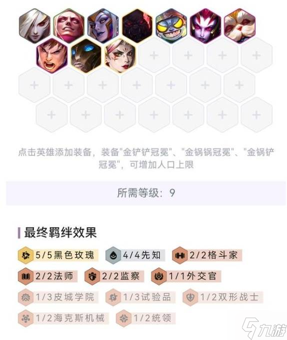 《云顶之弈》黑玫先知变种阵容分享
