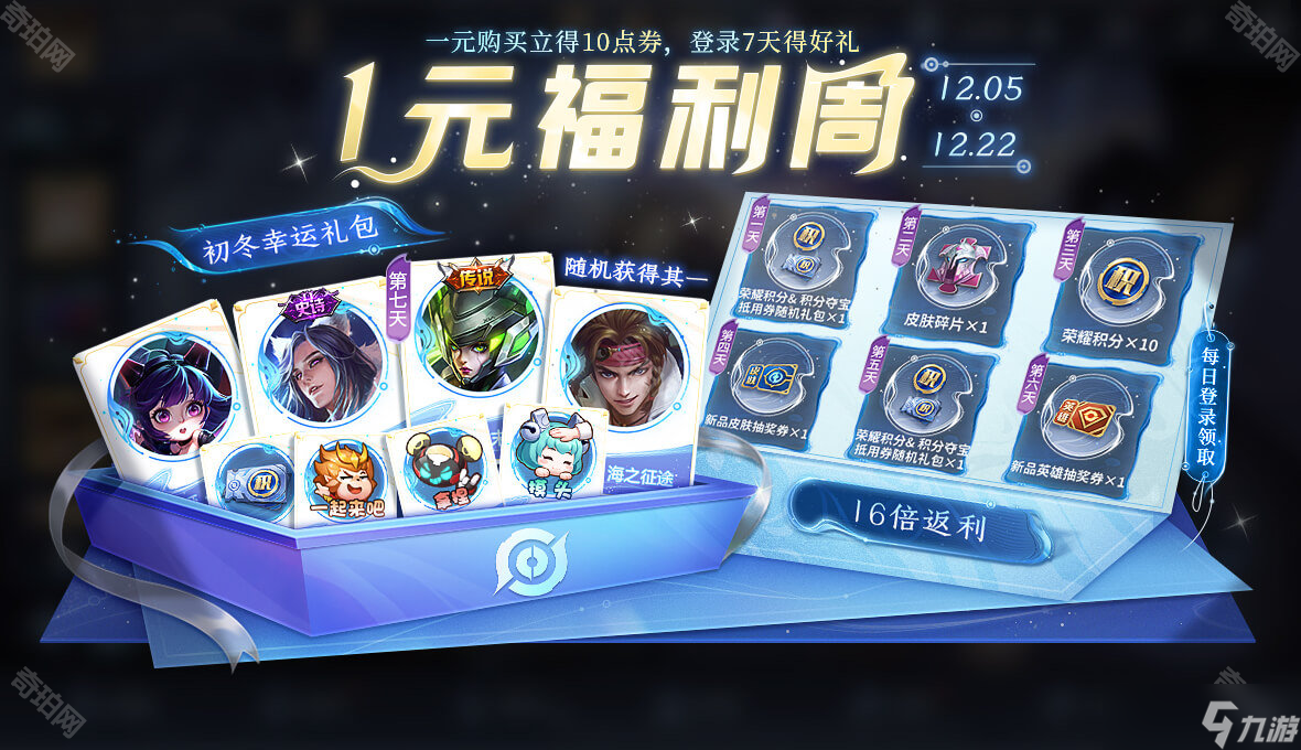 《王者荣耀》一元福利周活动介绍