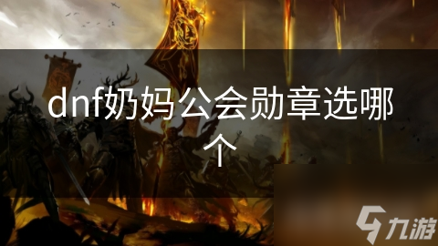 dnf奶妈公会勋章选哪个