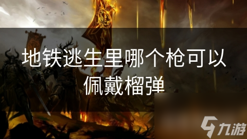 地铁逃生里哪个枪可以佩戴榴弹