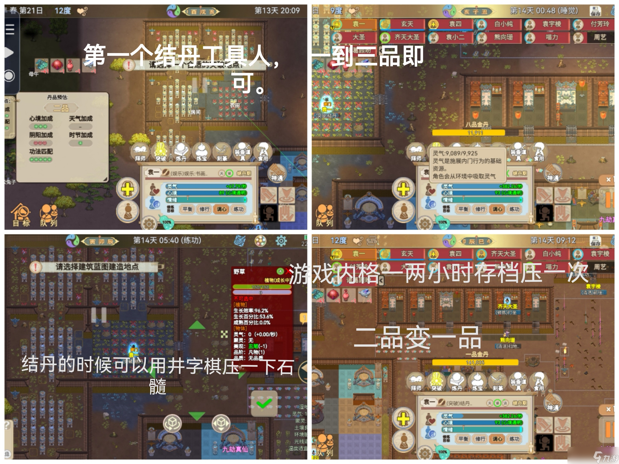 了不起的修仙模拟器新人入门保姆级教程，生存篇 金丹和符修两仪