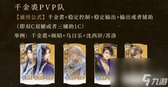 摇光录乱世公主千金裘这一角色如何进行阵容搭配 角色阵容搭配详解