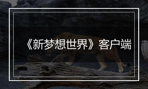 《新梦想世界》客户端