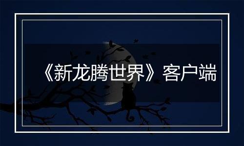 《新龙腾世界》客户端