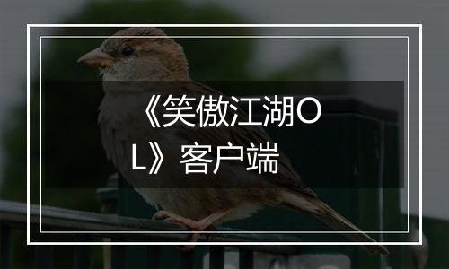 《笑傲江湖OL》客户端