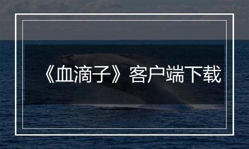 《血滴子》客户端下载
