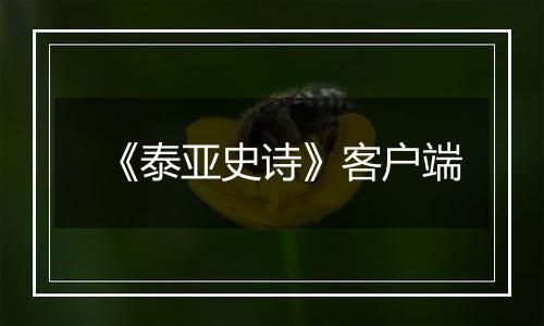 《泰亚史诗》客户端