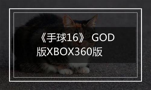 《手球16》 GOD版XBOX360版