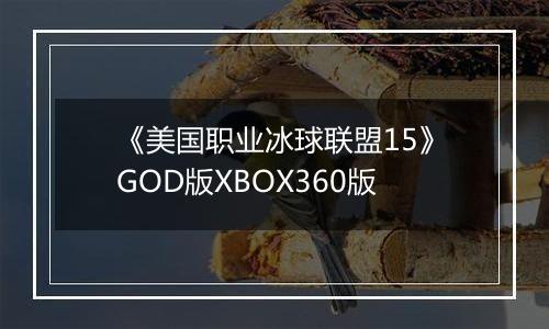 《美国职业冰球联盟15》GOD版XBOX360版