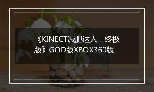 《KINECT减肥达人：终极版》GOD版XBOX360版