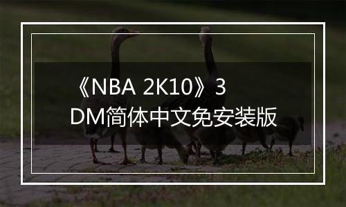 《NBA 2K10》3DM简体中文免安装版