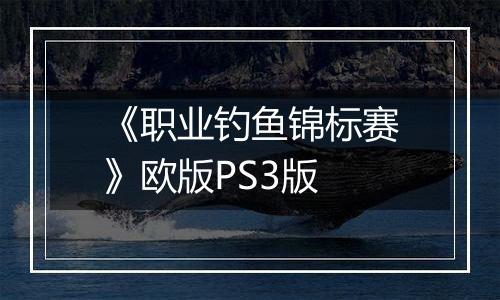 《职业钓鱼锦标赛》欧版PS3版