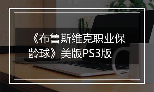 《布鲁斯维克职业保龄球》美版PS3版