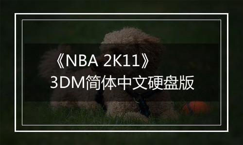 《NBA 2K11》3DM简体中文硬盘版