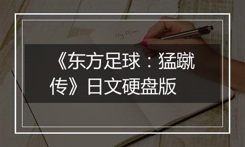 《东方足球:猛蹴传》日文硬盘版