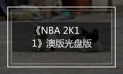 《NBA 2K11》澳版光盘版