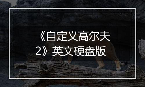 《自定义高尔夫2》英文硬盘版