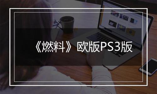 《燃料》欧版PS3版