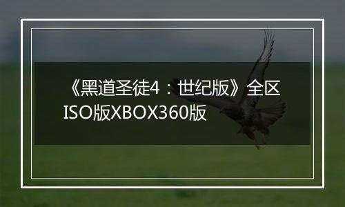 《黑道圣徒4：世纪版》全区ISO版XBOX360版