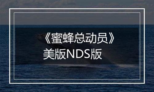 《蜜蜂总动员》 美版NDS版