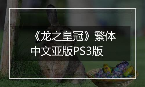 《龙之皇冠》繁体中文亚版PS3版