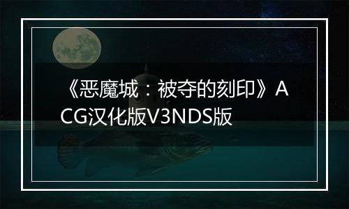《恶魔城：被夺的刻印》ACG汉化版V3NDS版