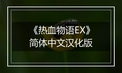 《热血物语EX》简体中文汉化版