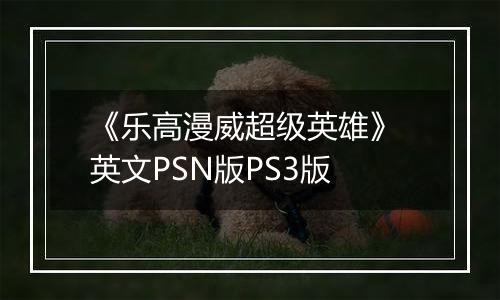 《乐高漫威超级英雄》 英文PSN版PS3版
