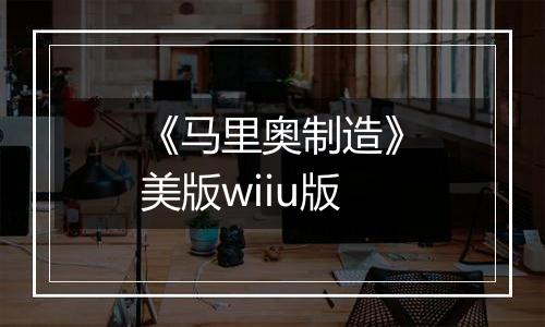 《马里奥制造》美版wiiu版