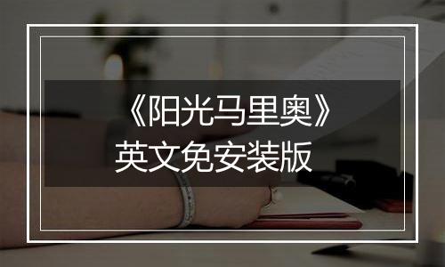 《阳光马里奥》英文免安装版