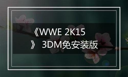 《WWE 2K15》 3DM免安装版