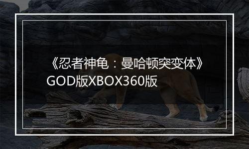 《忍者神龟：曼哈顿突变体》GOD版XBOX360版