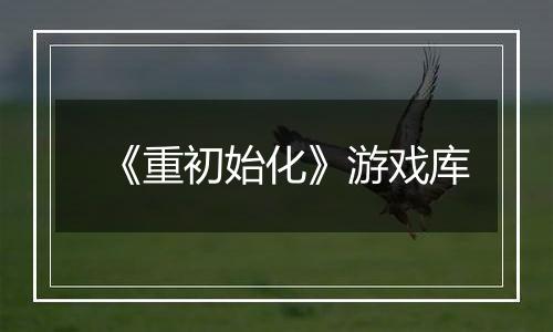 《重初始化》游戏库