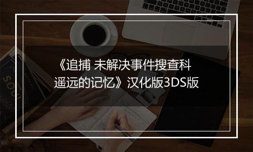 《追捕 未解决事件搜查科 遥远的记忆》汉化版3DS版