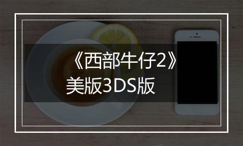 《西部牛仔2》美版3DS版