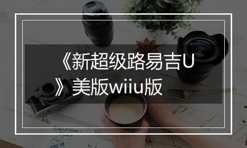 《新超级路易吉U》美版wiiu版