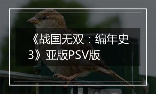 《战国无双：编年史3》亚版PSV版