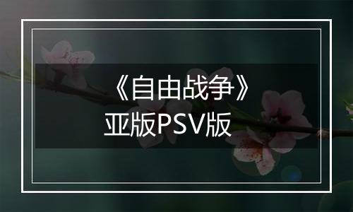 《自由战争》亚版PSV版