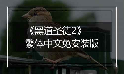 《黑道圣徒2》 繁体中文免安装版
