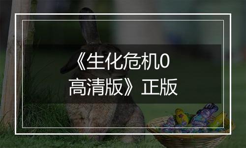 《生化危机0高清版》正版