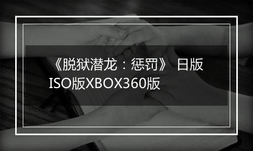 《脱狱潜龙：惩罚》 日版ISO版XBOX360版